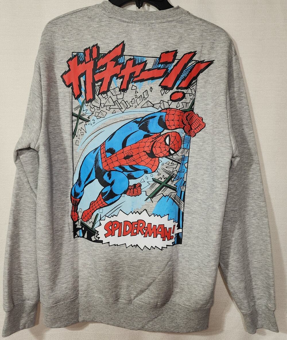 Spider-Man gray Graphic sweatshirt men's medium NWT